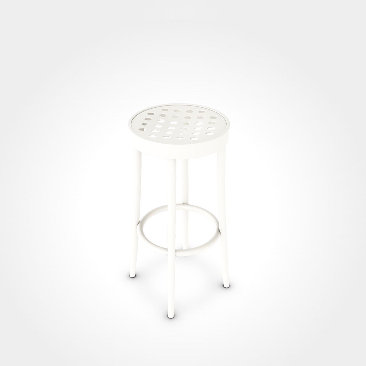 Ton - Sgabello 822 Bianco - Taninihome.com