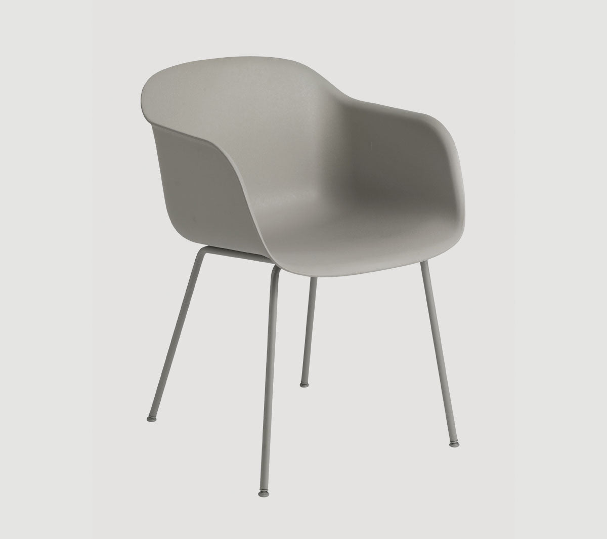 Muuto - Fiber Armchair Tube Base grey - Taninihome.com
