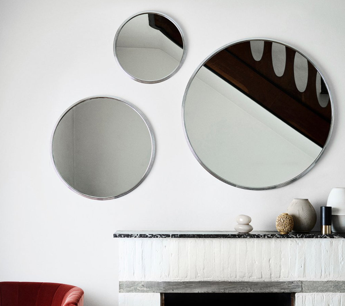 &Tradition - Sillon Mirror SH5 Chrome - Taninihome.com