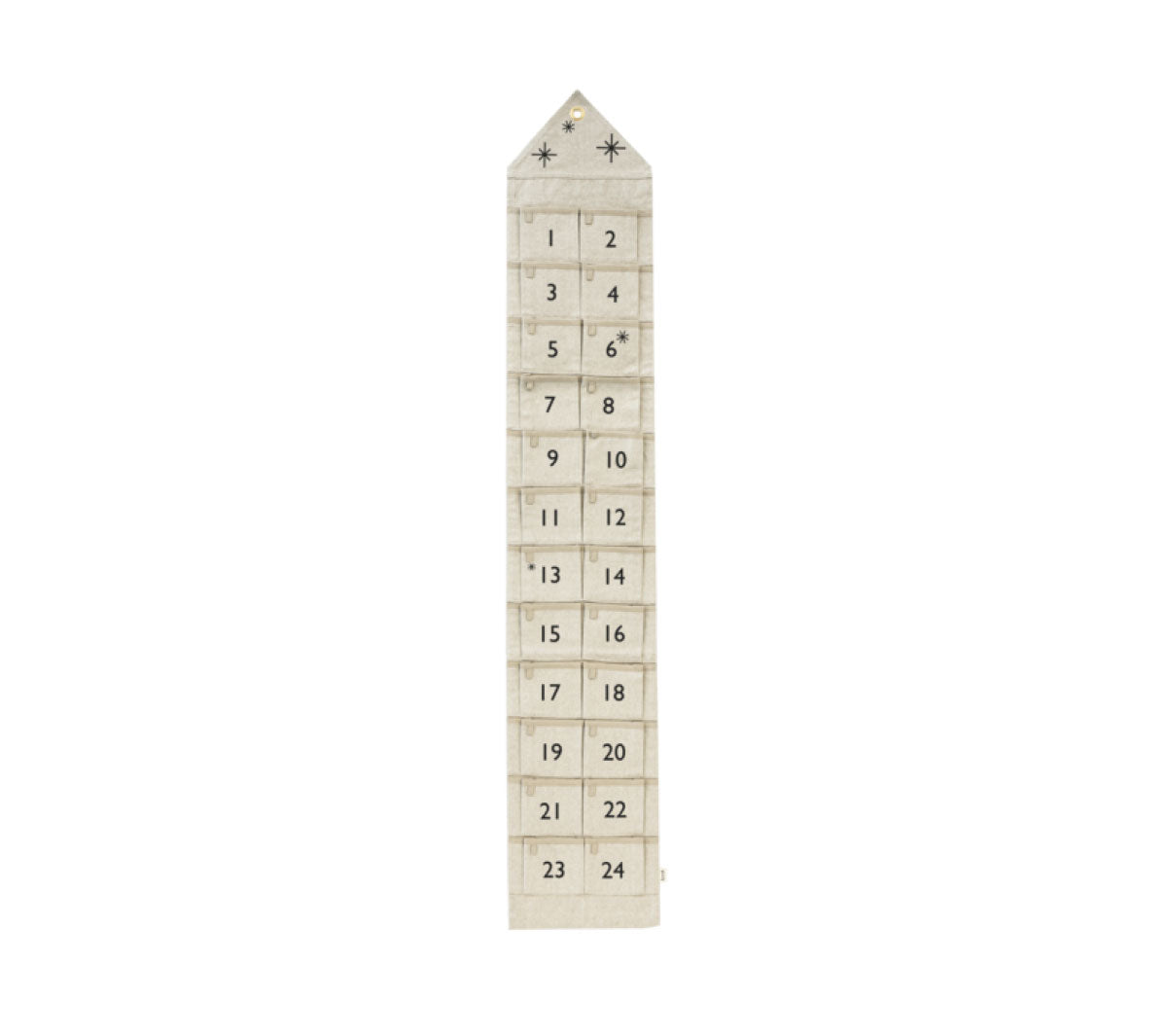 Calendario avvento di design di Ferm Living Star Christmas Calendar -