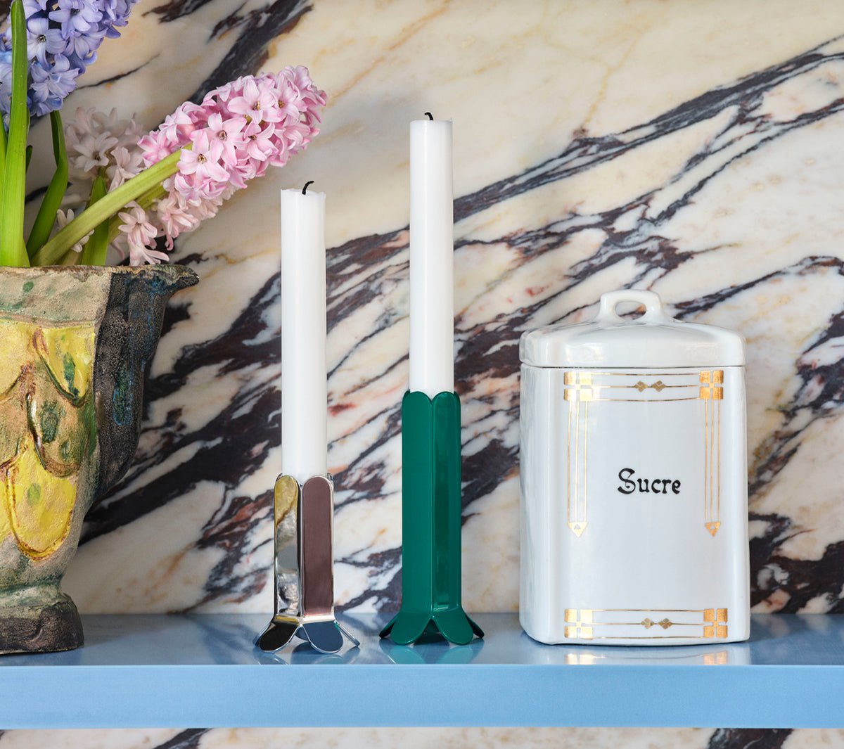 Hay - Arcs Candleholder white - Taninihome.com