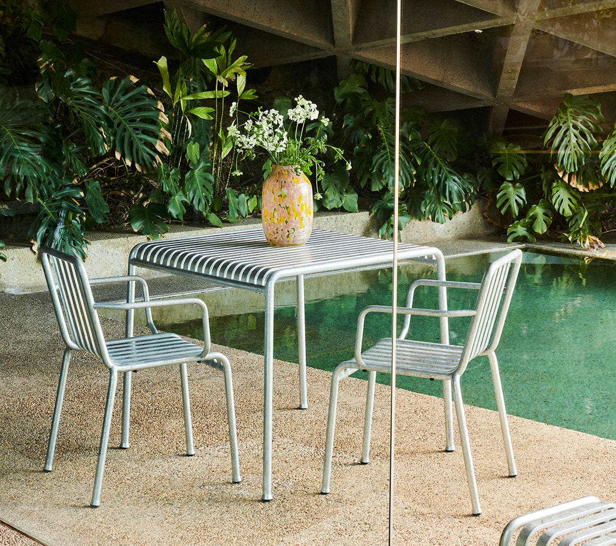 Hay - Splash Vase Round L Light pink and yellow - Taninihome.com