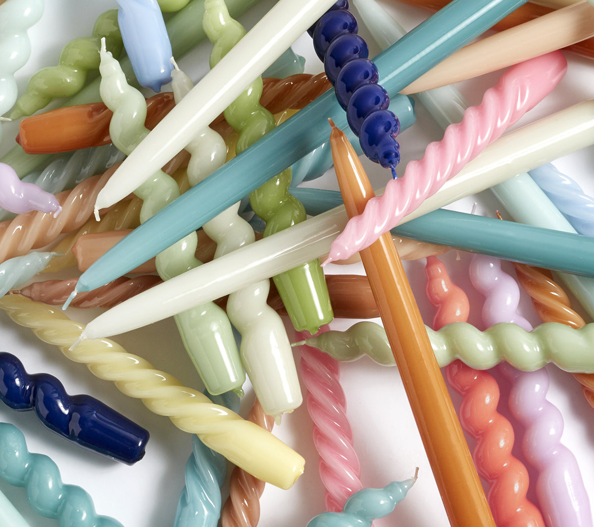 Hay - Candle Long Mix Set of 6 red - Taninihome.com