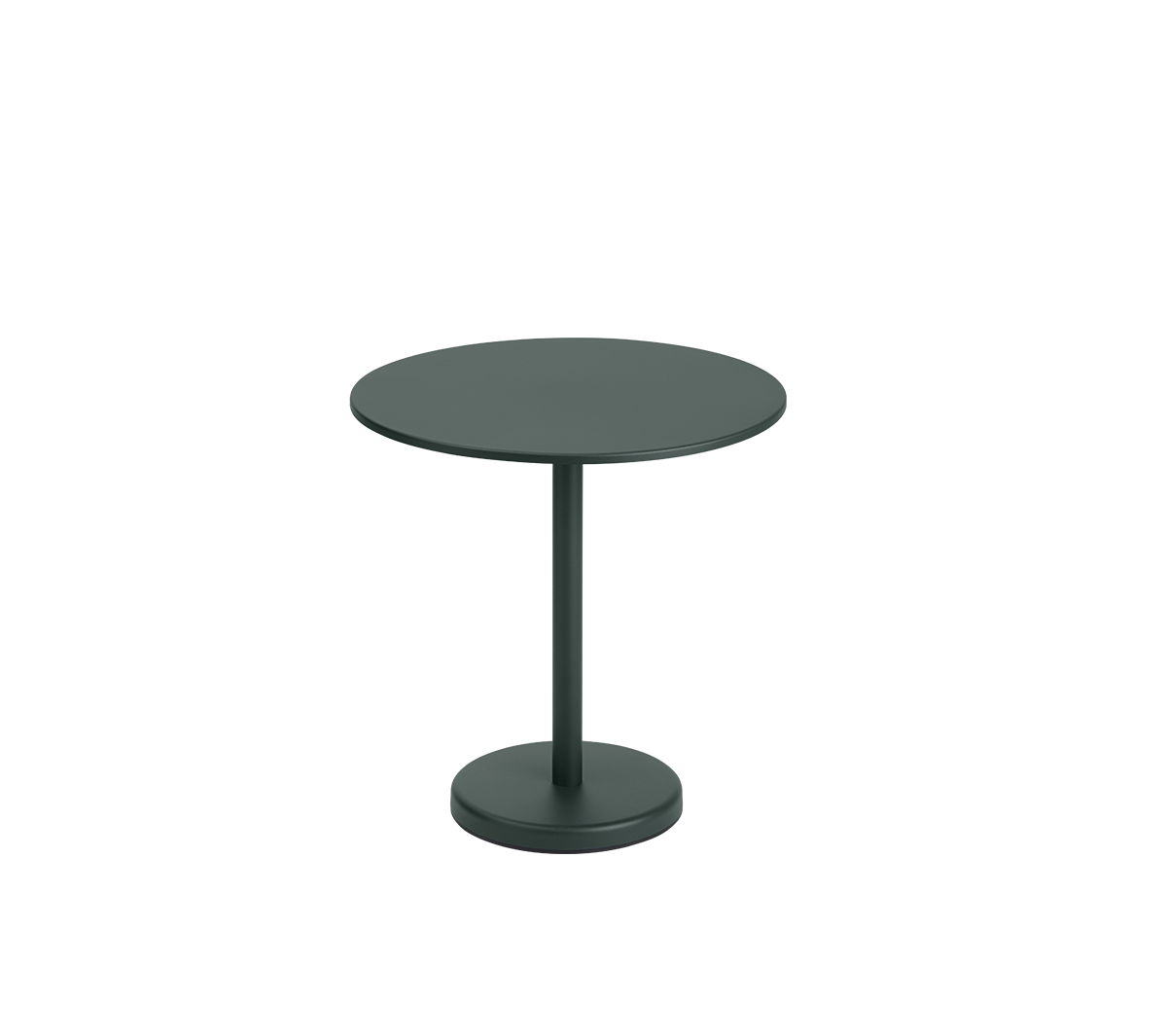 Muuto - Linear Steel Café Table round dark green - Taninihome.com