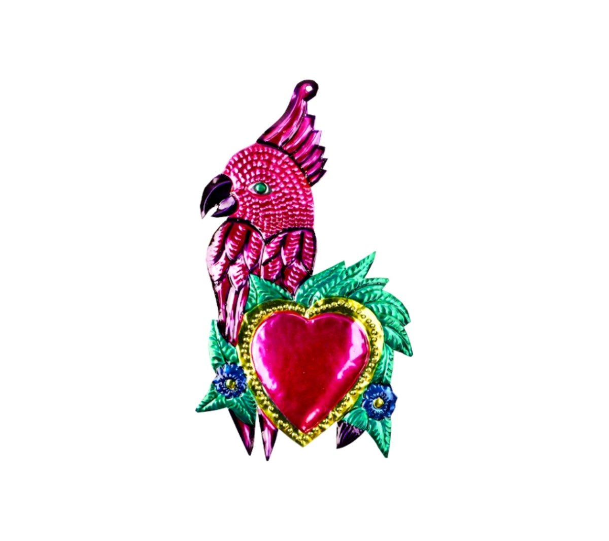 Pink Pampas - Parrot in Love with Maxi Heart - Taninihome.com