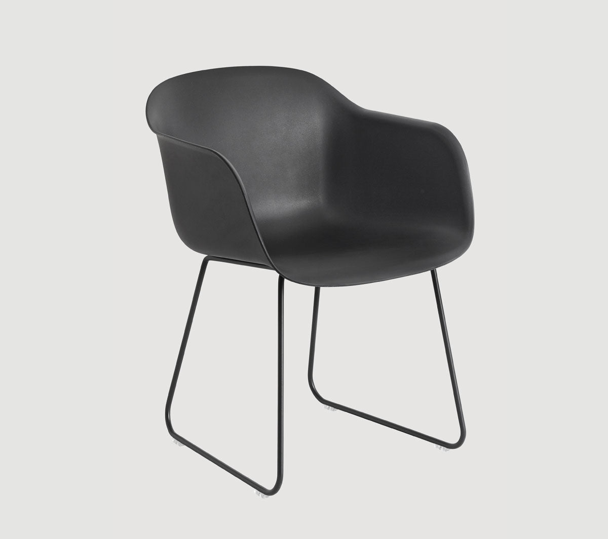 Muuto - Fiber Armchair Sled Base black - Taninihome.com