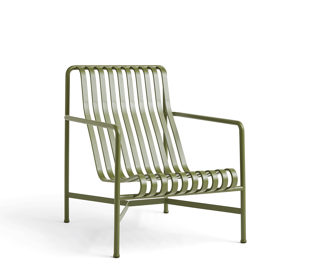 Hay - Palissade Lounge Chair High Verde Oliva - Taninihome.com