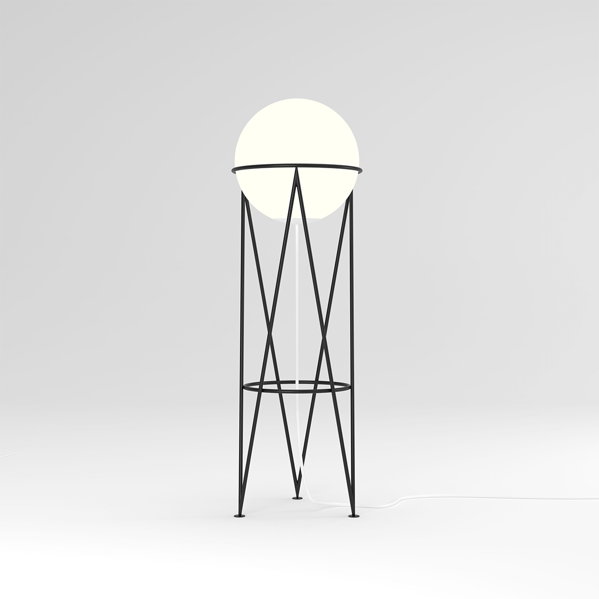  Lampade da terra  - Structure and Globe Floor Lamp - Taninihome.com