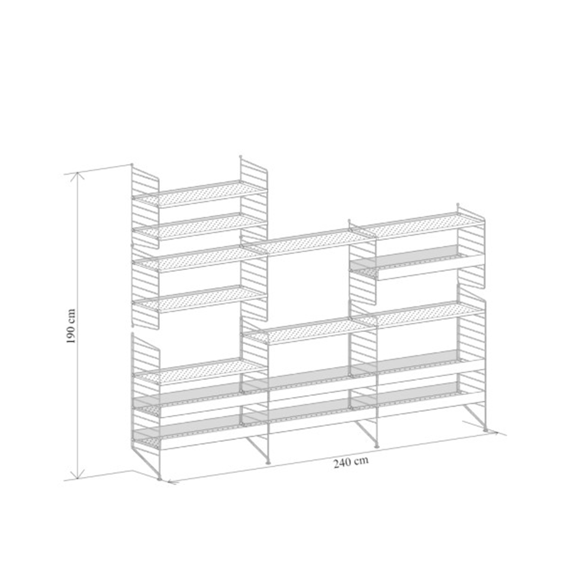  Librerie e sistemi  - String Outdoor - Taninihome.com