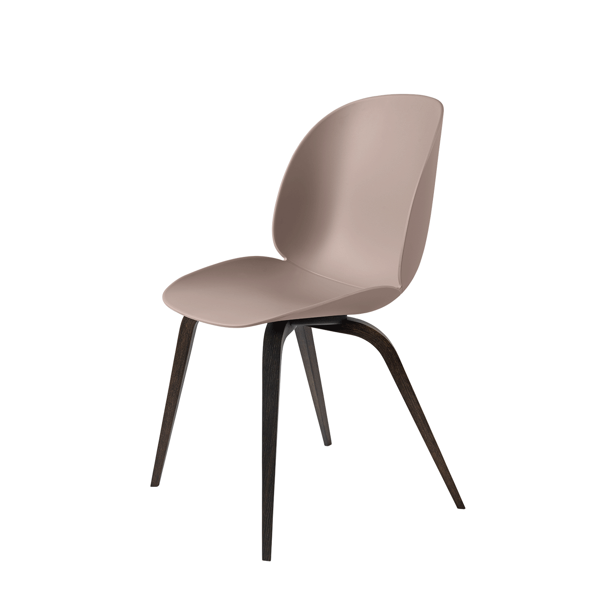 Gubi - Beetle Dining Chair Wood Rosa Rovere affumicato - Taninihome.com