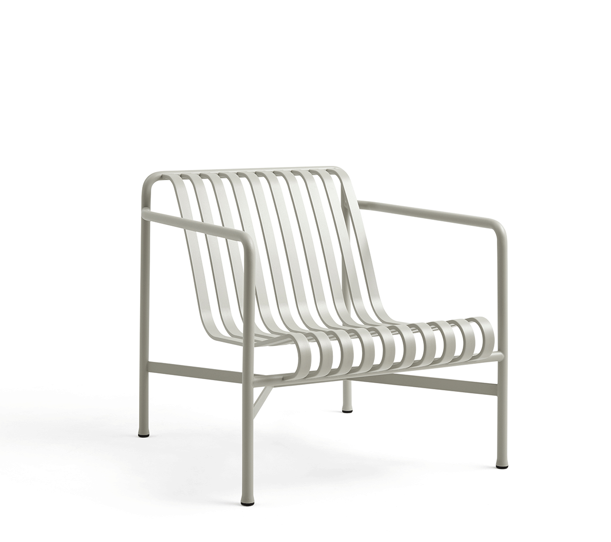 Hay - Palissade Lounge Chair Low Grigio chiaro - Taninihome.com