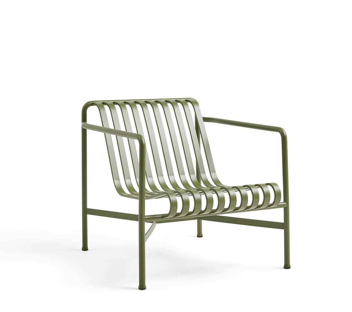 Hay - Palissade Lounge Chair Low Verde Oliva - Taninihome.com