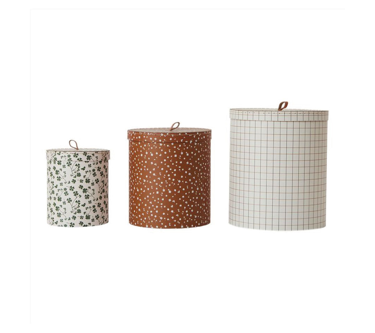  Accessori cameretta  - Storage Box - Round - Multi - Set of 3 - Taninihome.com