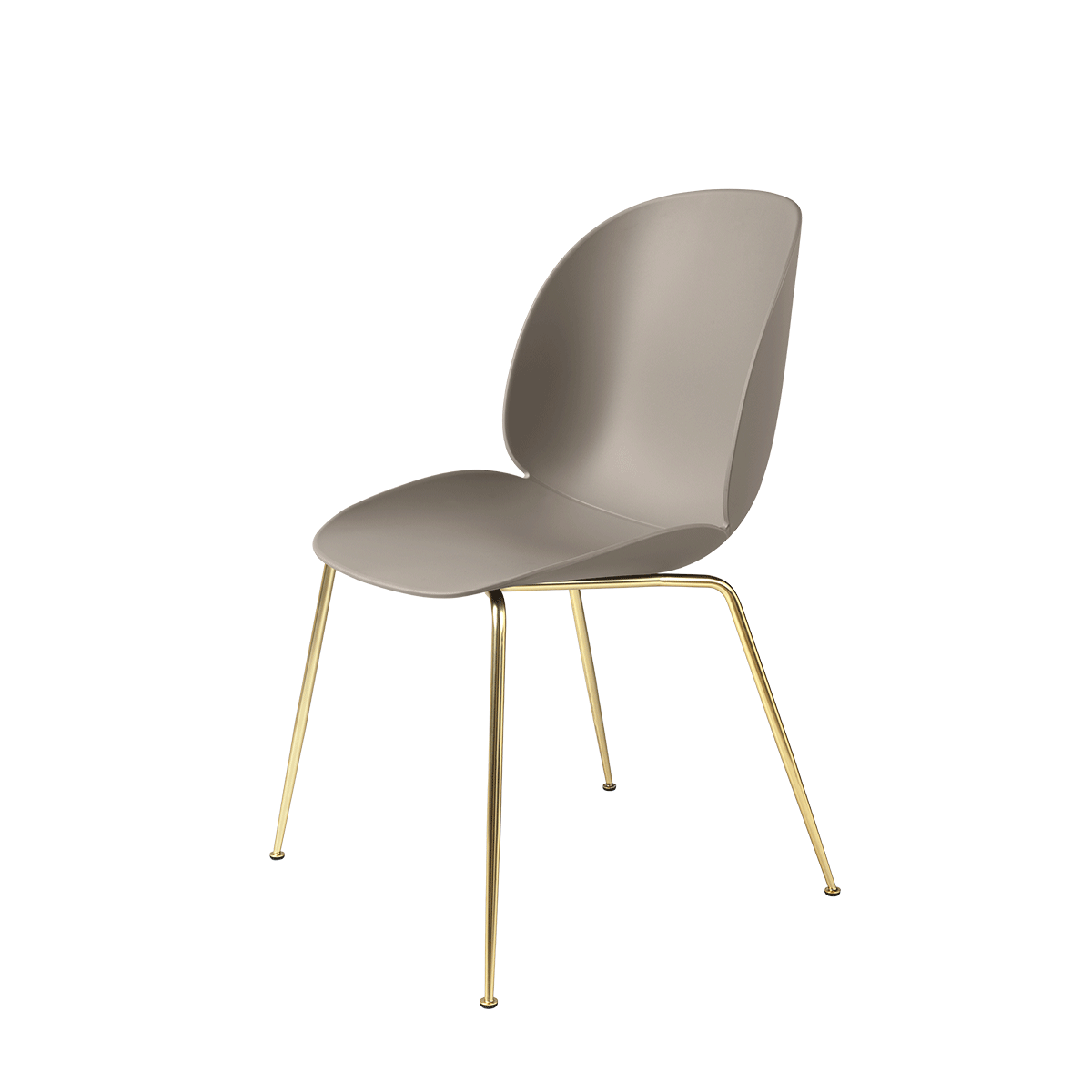 Gubi - Beetle Dining Chair Beige Ottone opaco - Taninihome.com