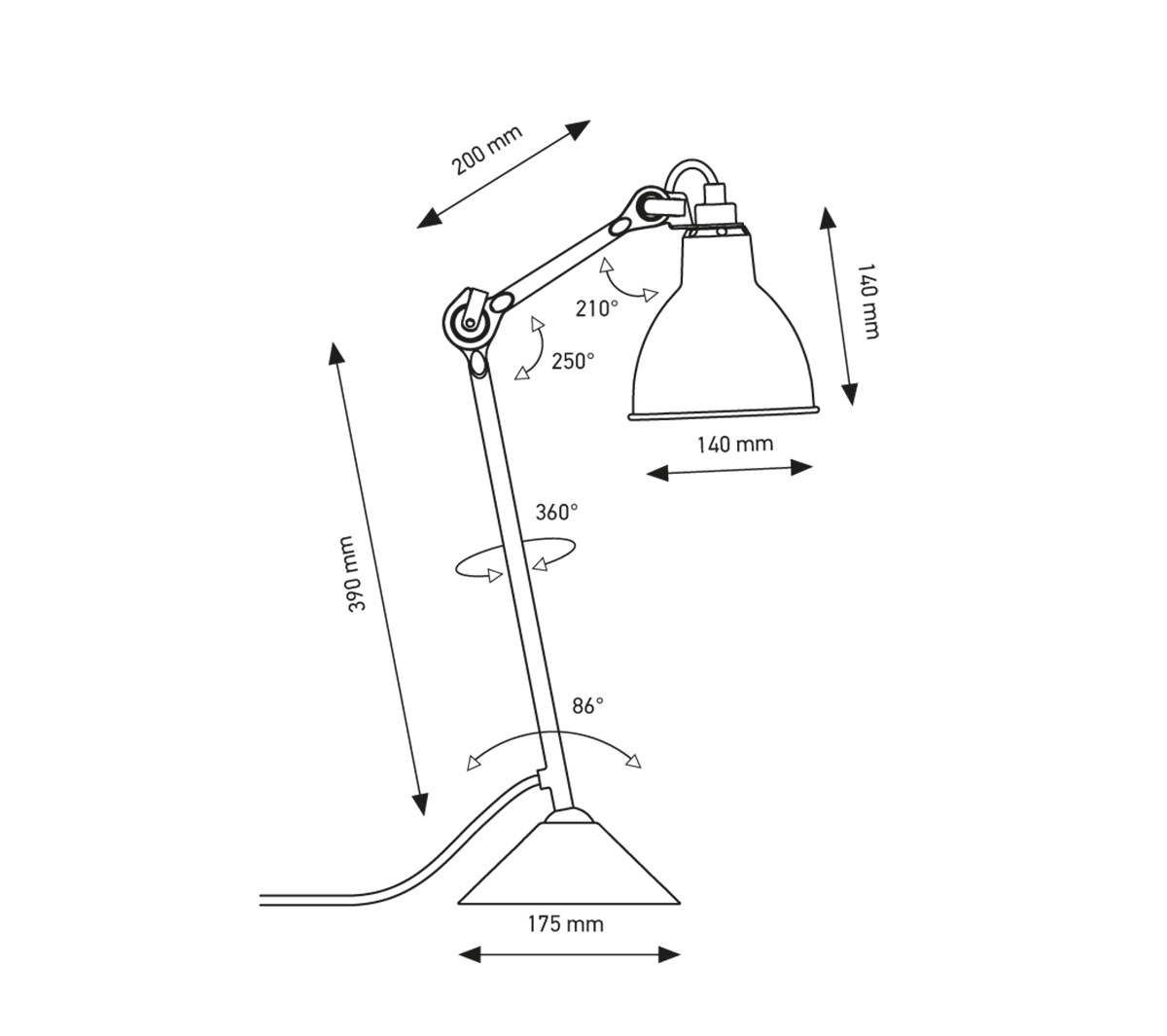  Lampade da tavolo  - Lampe Gras 205 - Taninihome.com