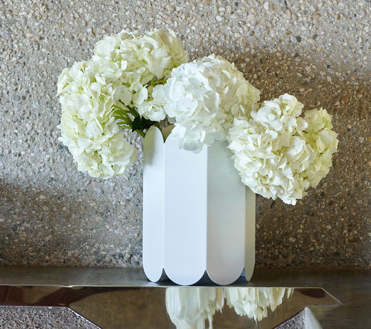  Accessori living  - Arcs vase white - Taninihome.com