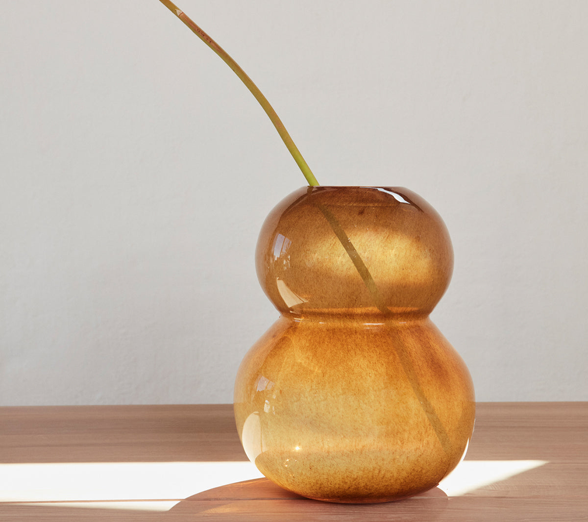  Accessori living  - Lasi vase - Large - Amber - Taninihome.com