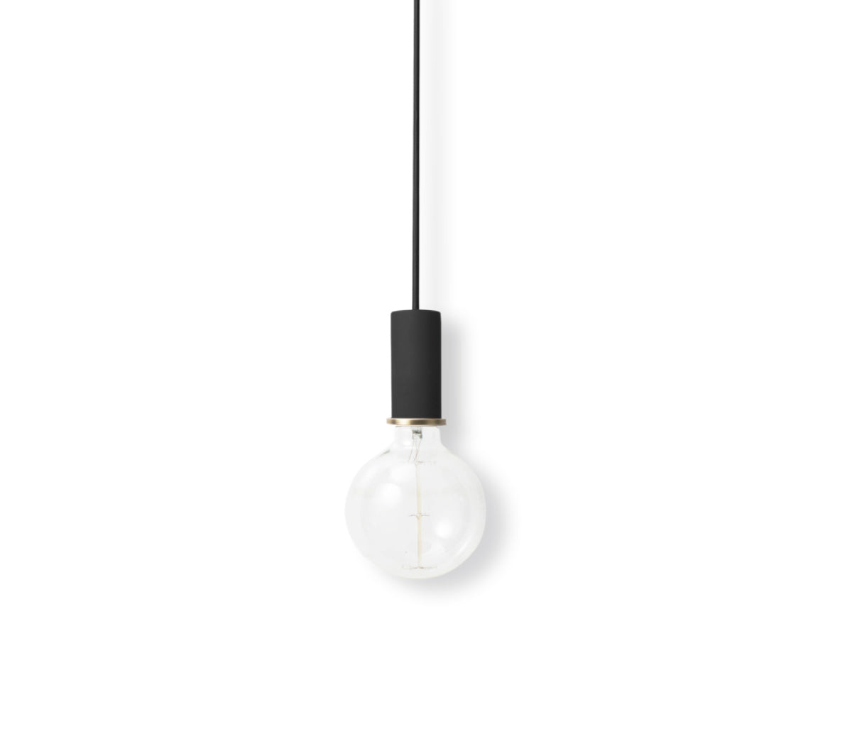 Ferm Living - Socket Pendant Low - Black - Taninihome.com