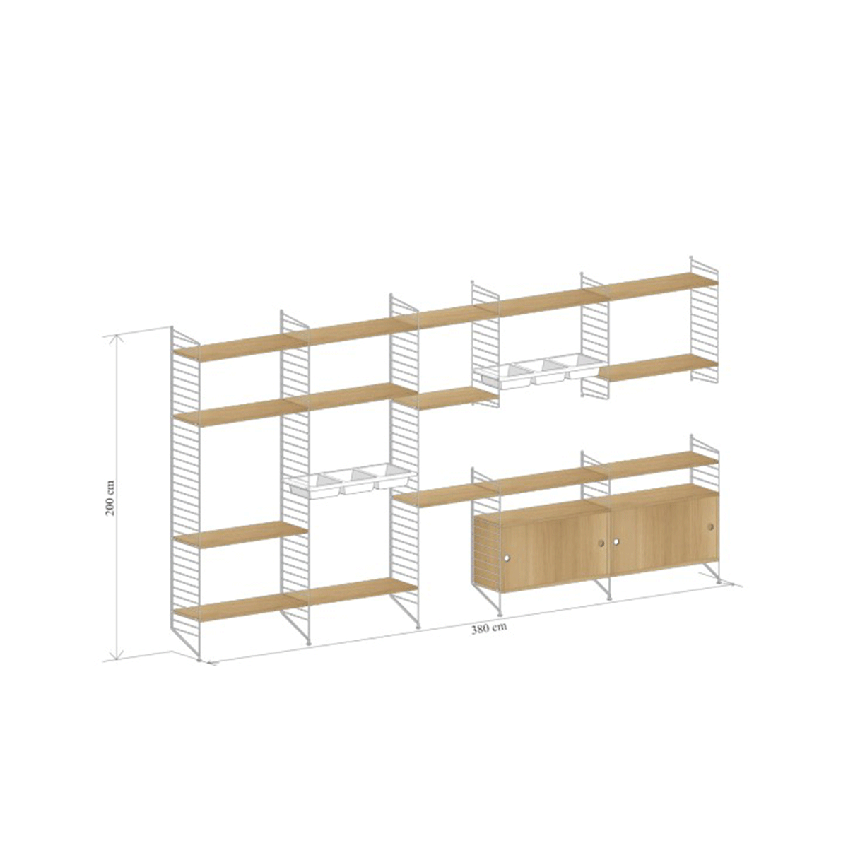  Librerie e sistemi  - Composizione Oak - Taninihome.com