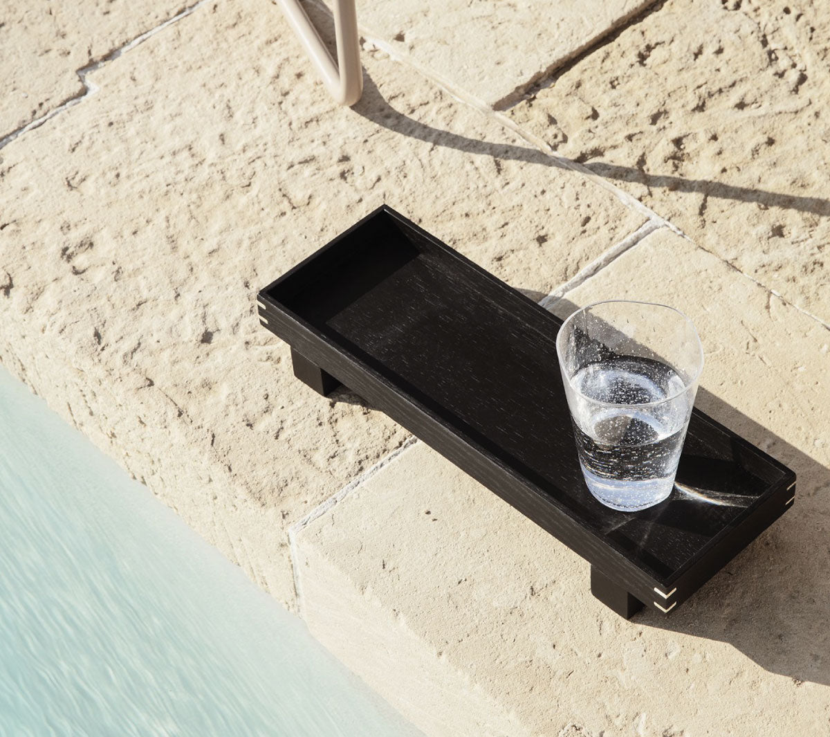  Accessori living  - Bon Wooden Tray - X Small - Dark Stained Black - Taninihome.com