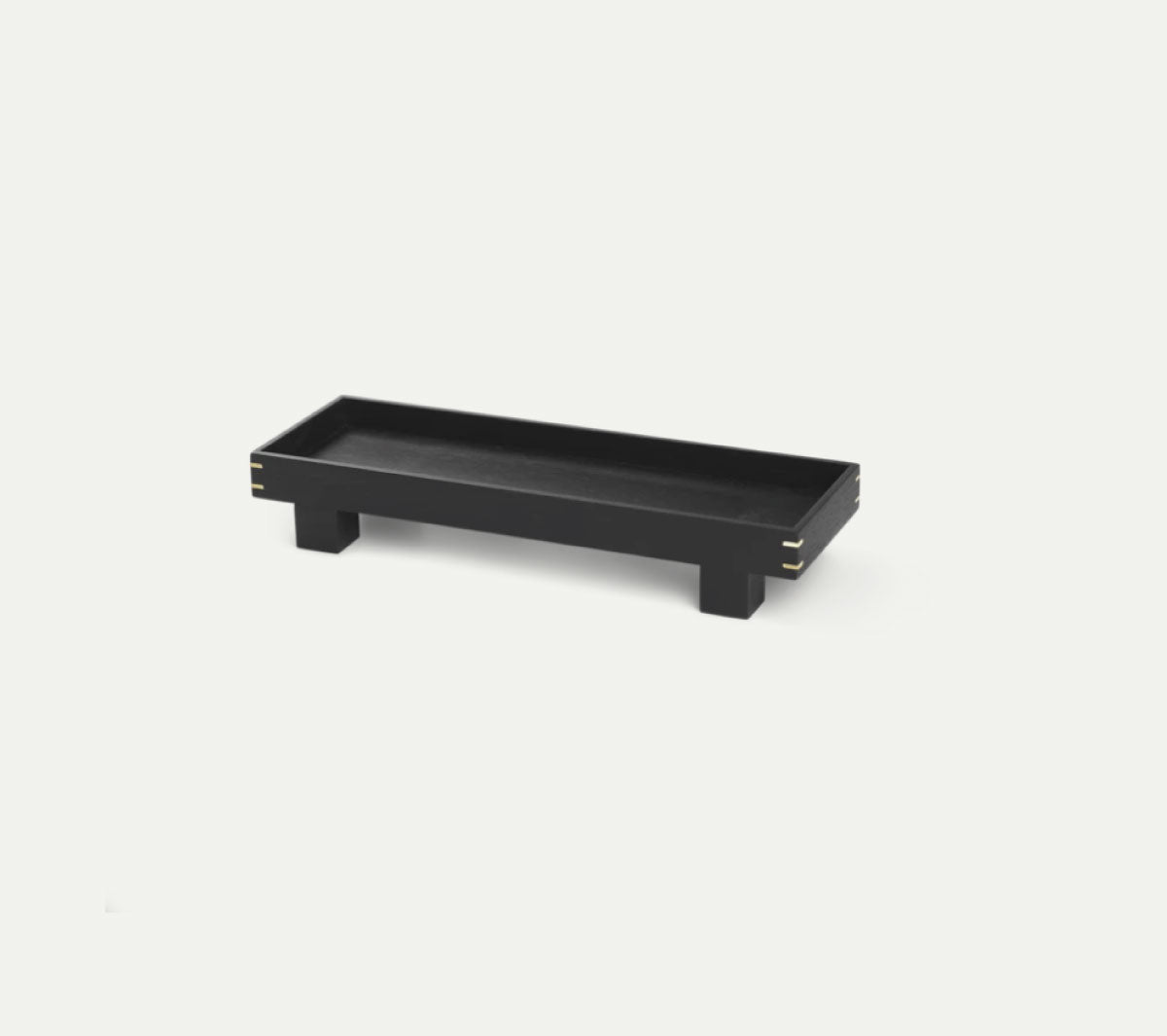  Accessori living  - Bon Wooden Tray - X Small - Dark Stained Black - Taninihome.com