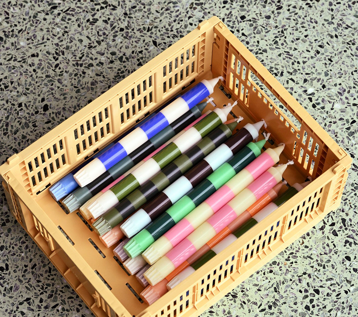 Hay - Stripe candle / set of 4 Crisp - Taninihome.com