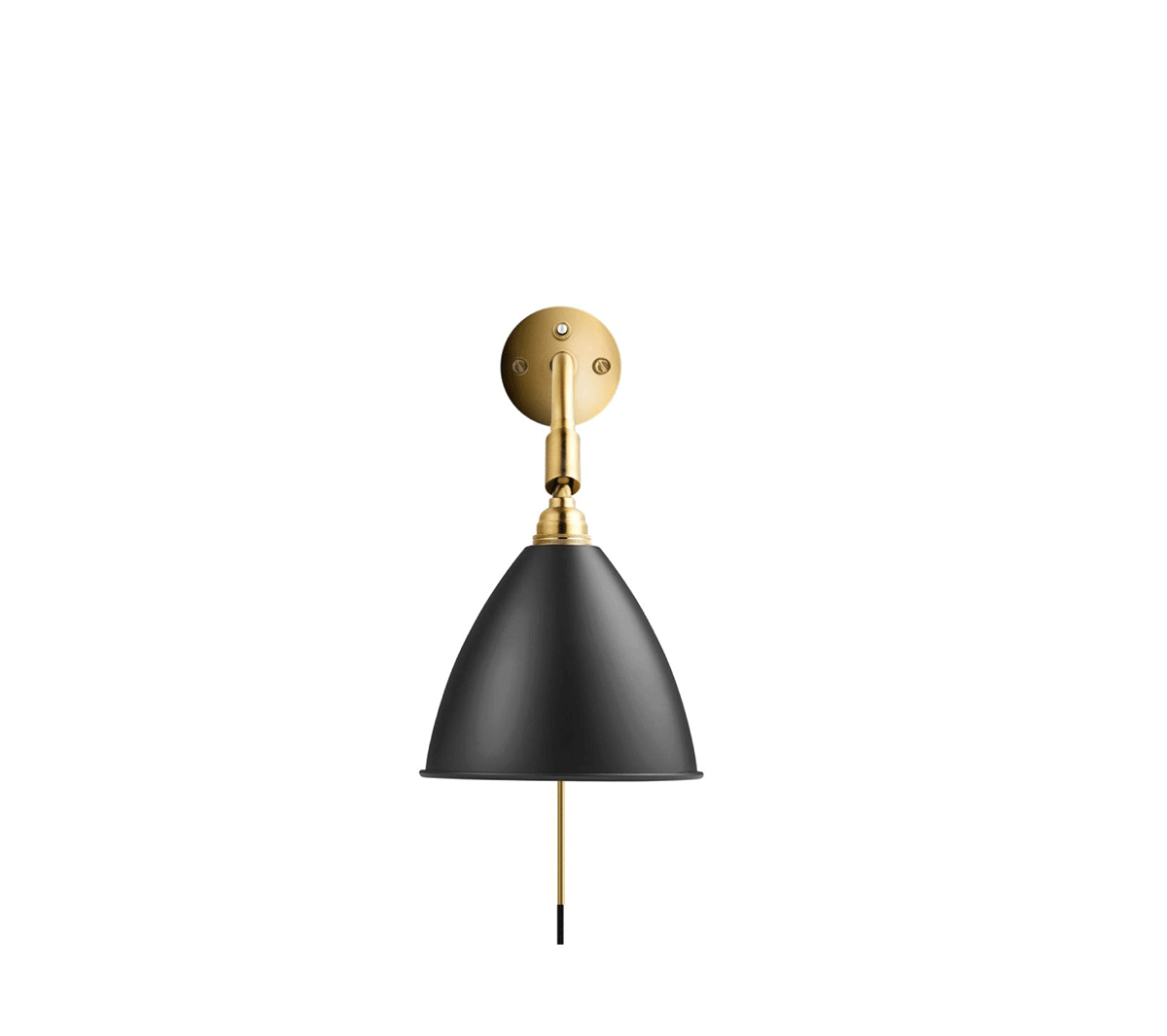 Gubi - BL7 Wall Lamp Nero-Ottone - Taninihome.com