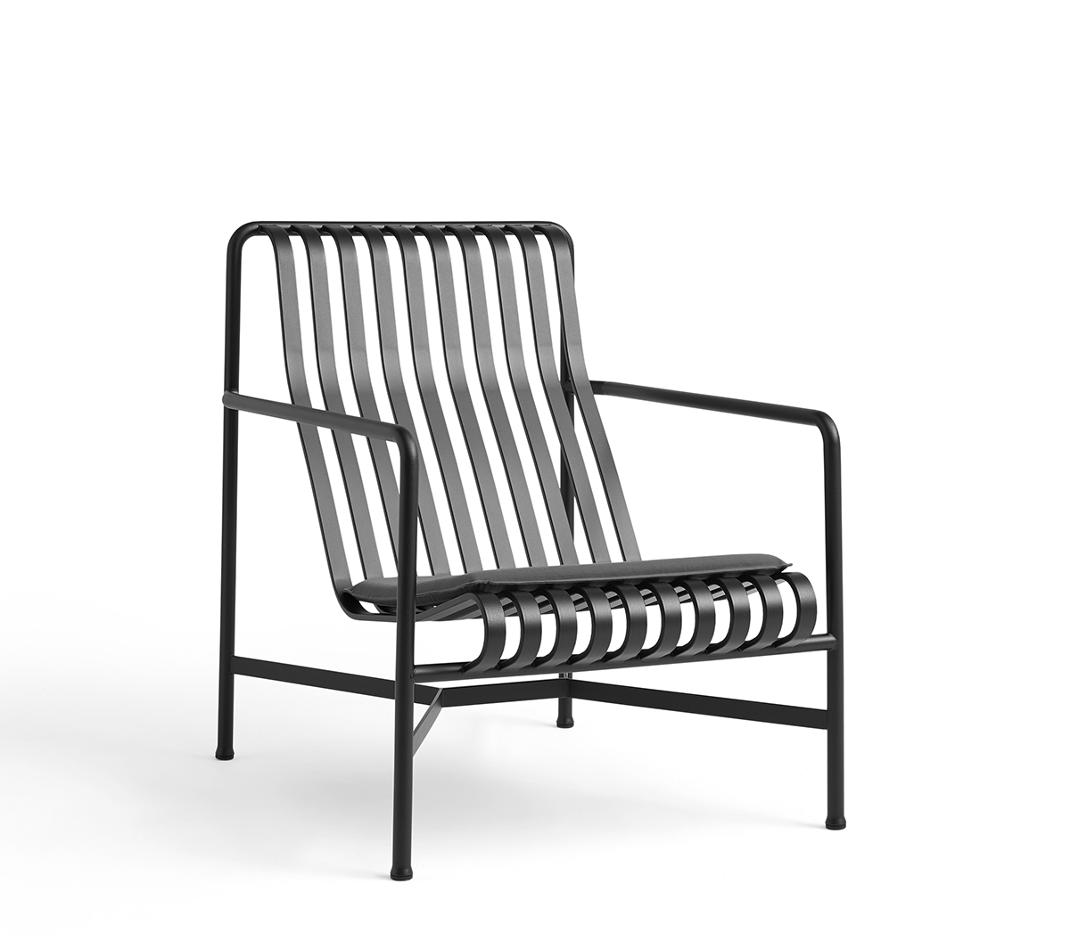 Hay - Palissade Lounge Chair High Antracite - Taninihome.com