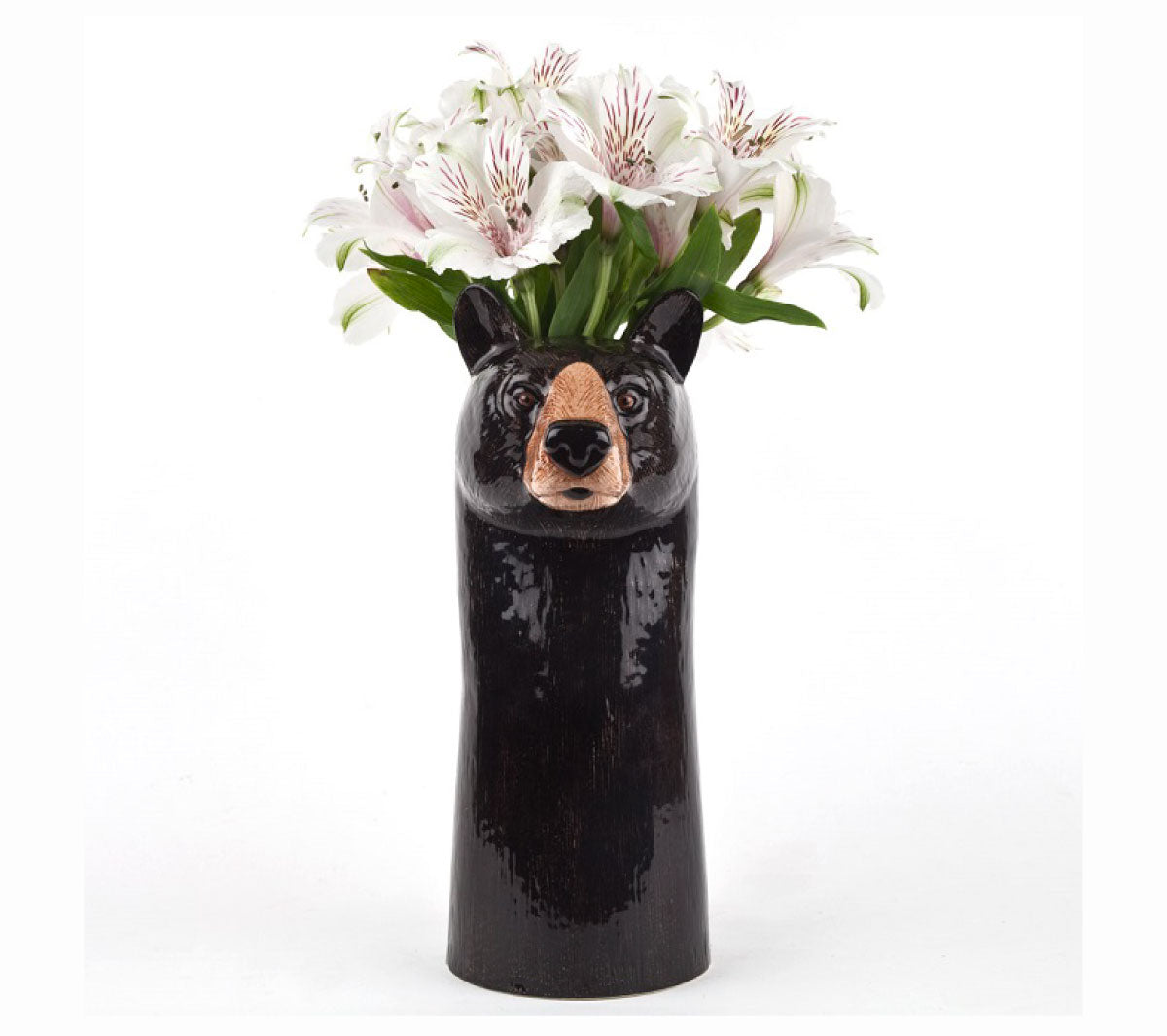 Quail Ceramics - Black Bear Flower Vase large - Taninihome.com