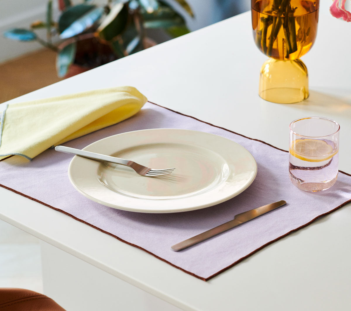  - Contour place mat 4 pcs beige - Taninihome.com