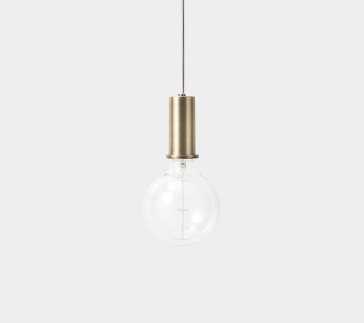 Ferm Living - Socket Pendant Low - Brass - Taninihome.com