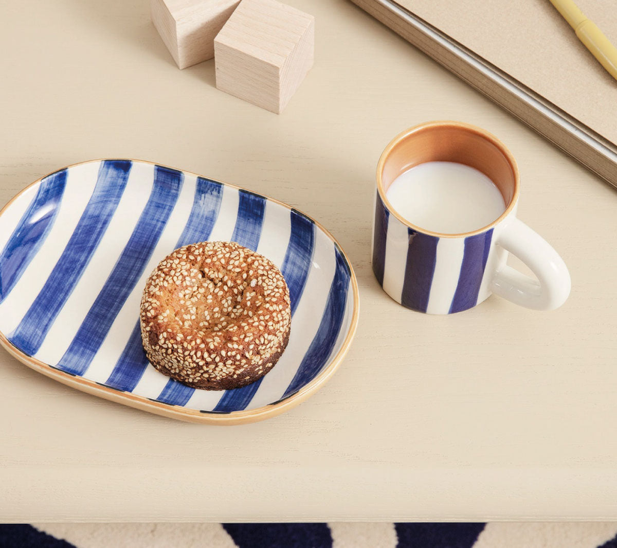 Ferm Living - Milu snack set - blu - Taninihome.com