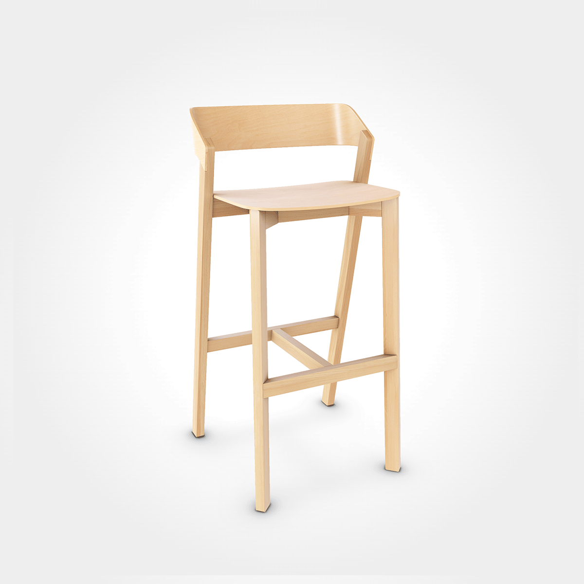 Ton - Merano Barstool Marrone Chiaro - Taninihome.com