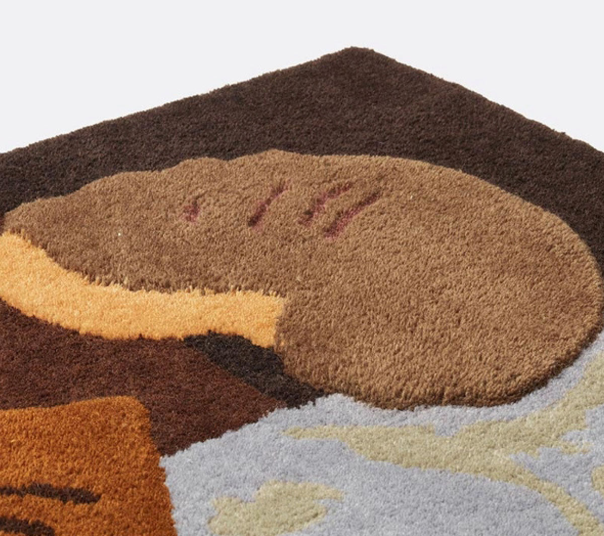 Ferm Living - Tufted Wall Deco Rug - Brown - Taninihome.com