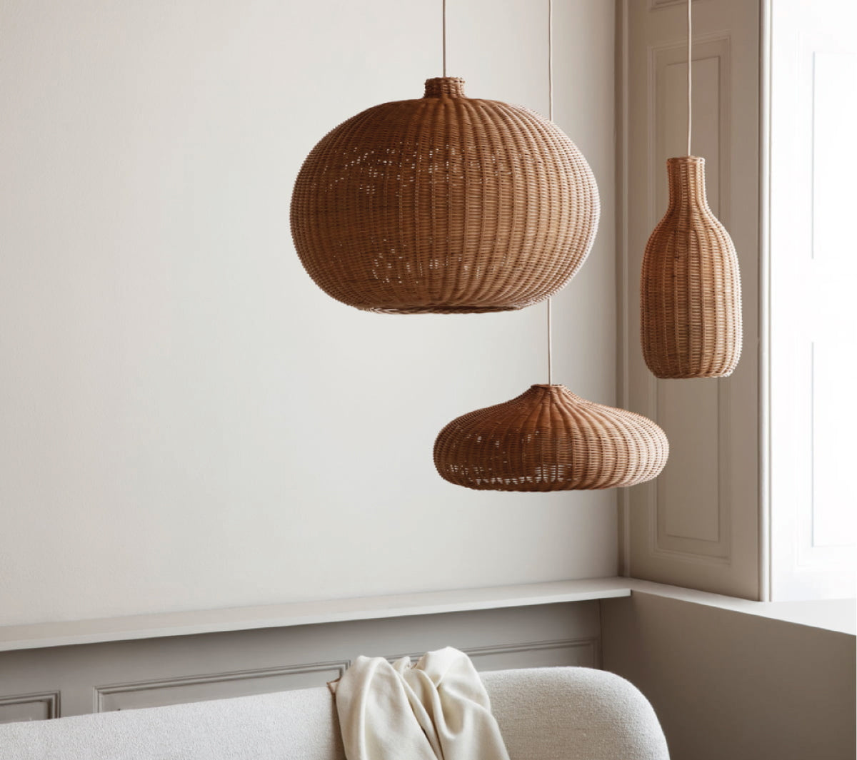 Ferm Living - Braided Belly Lamp Shade - Taninihome.com