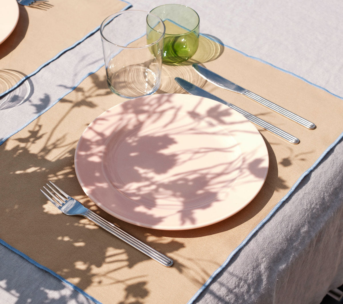  - Contour place mat 4 pcs beige - Taninihome.com