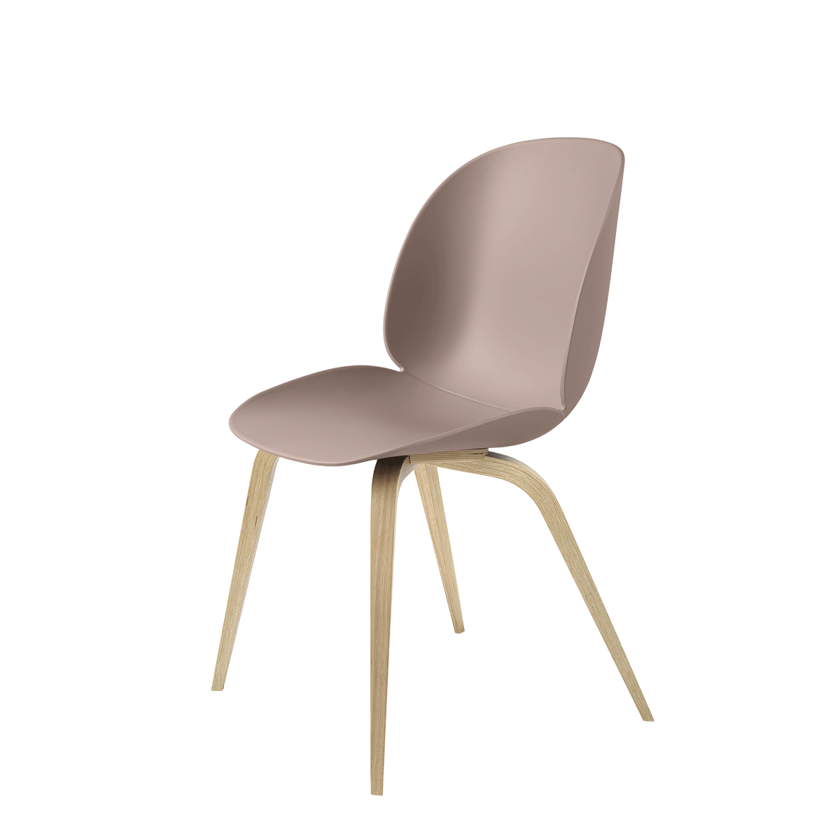 Gubi - Beetle Dining Chair Wood Rosa Rovere - Taninihome.com