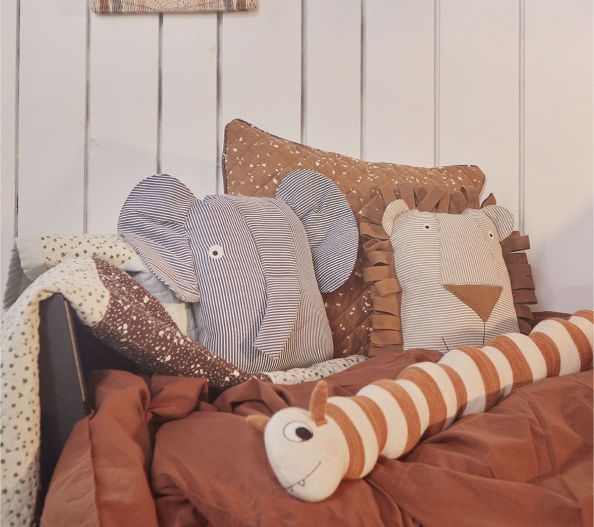  Accessori cameretta  - Erik Elephant Denim Cushion - Taninihome.com