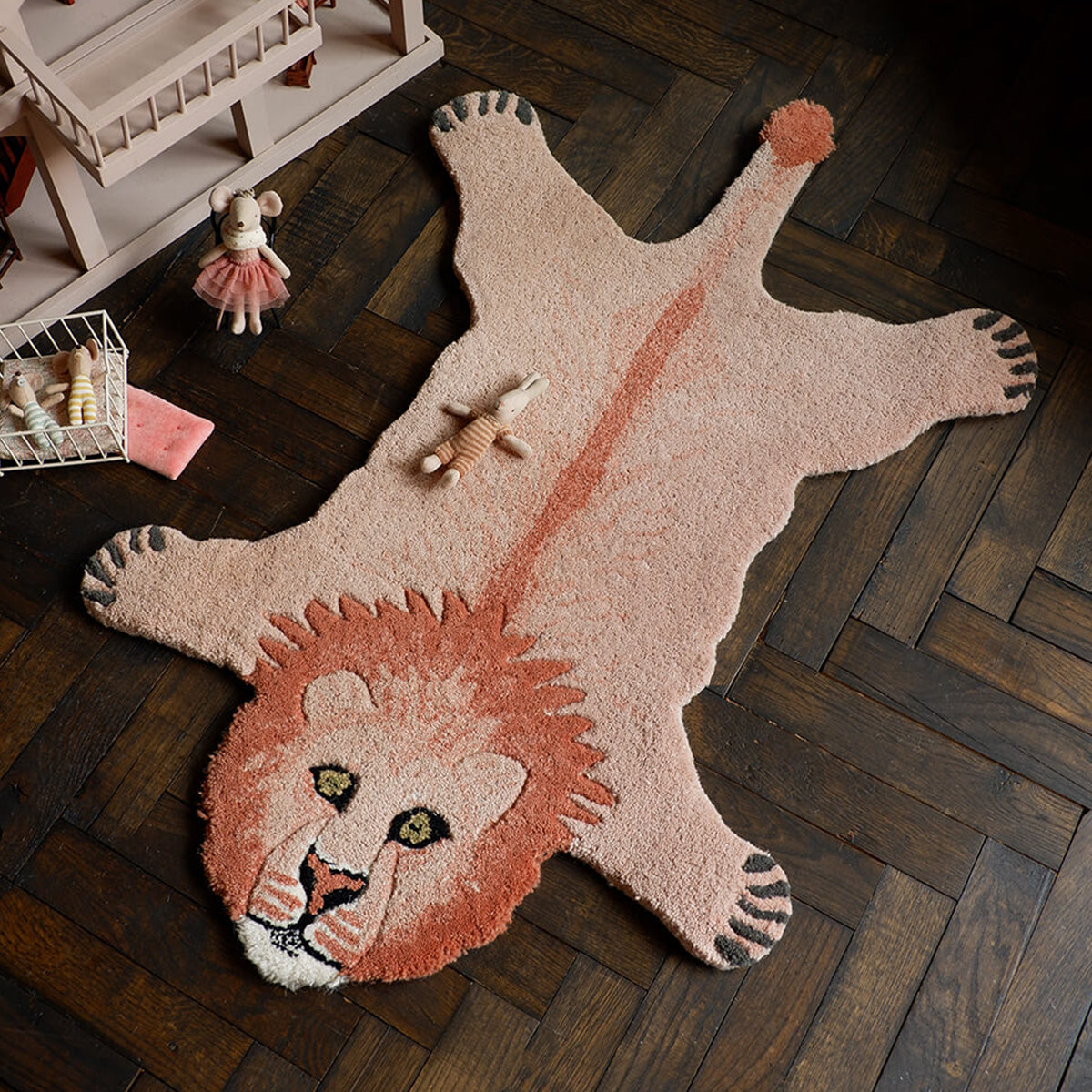  Accessori cameretta  - Pinky Lion rug small - Taninihome.com