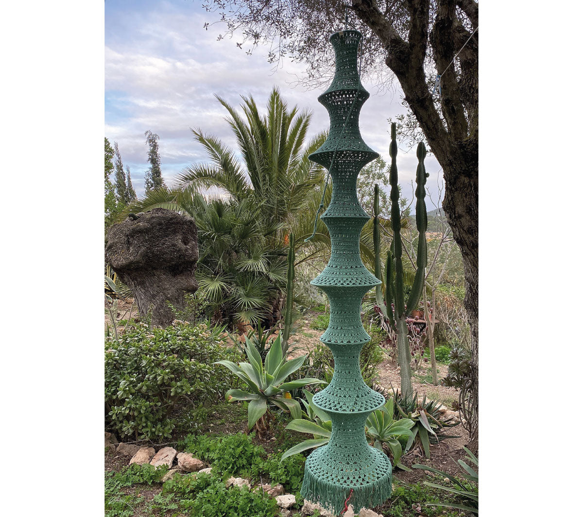  Lampade a sospensione  - Fishermanslamp 8-rings SeaGreen - Taninihome.com