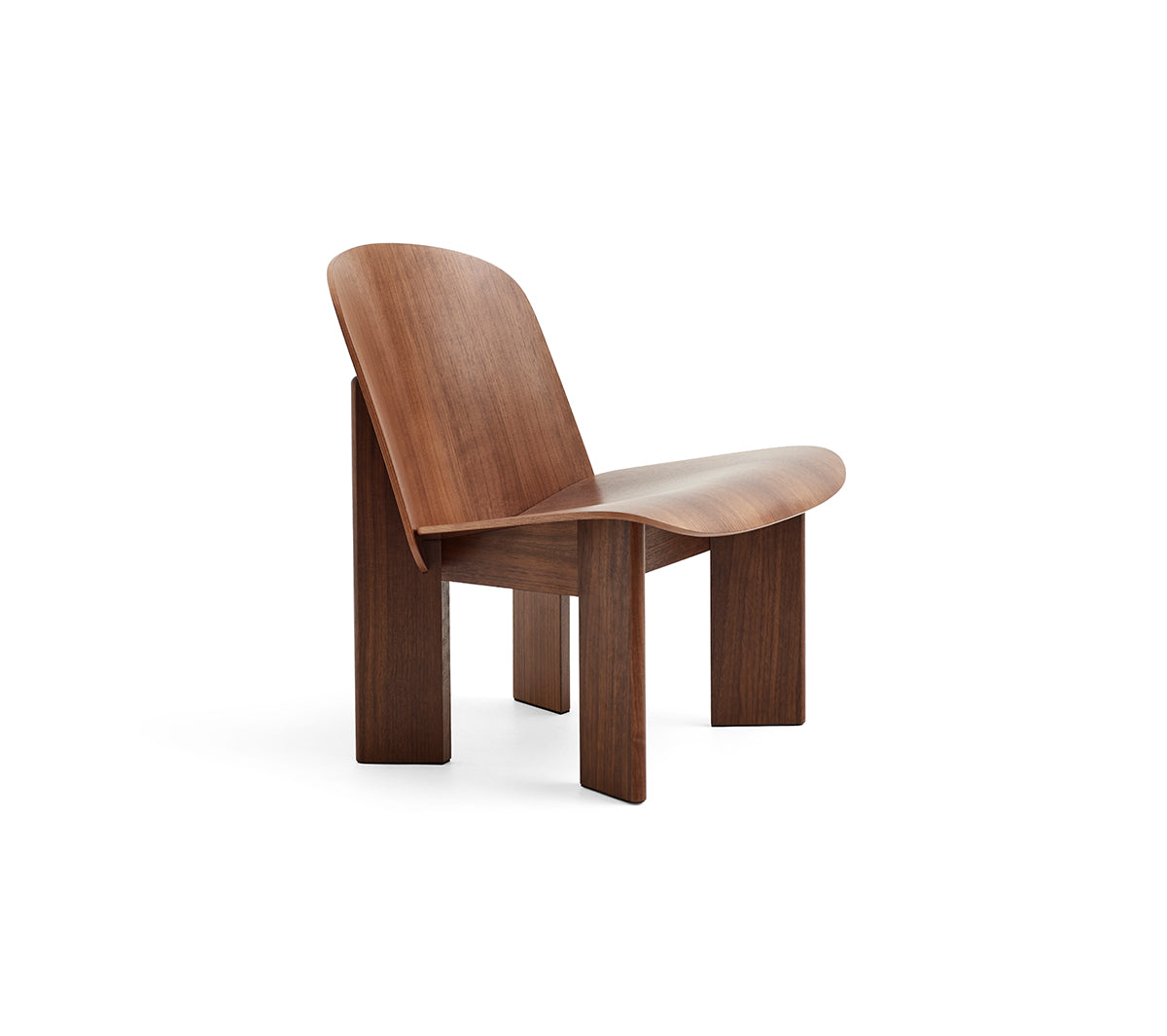 Hay - Chisel Lounge Chair Marrone Scuro - Taninihome.com