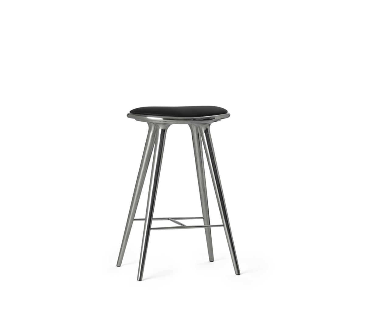 Mater - High Stool H. 69 cm Alluminio lucidato - Taninihome.com