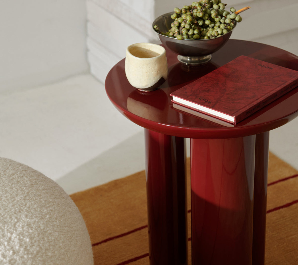  Tavolini  - Tung JA3 table Burgundy Red - Taninihome.com