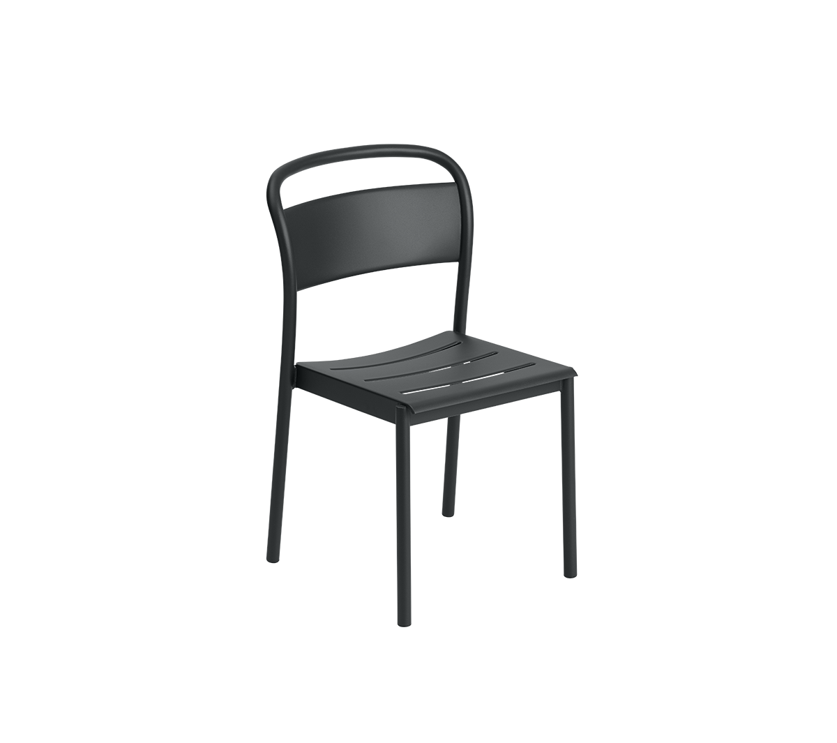 Muuto - Linear Steel Side Chair Nero - Taninihome.com