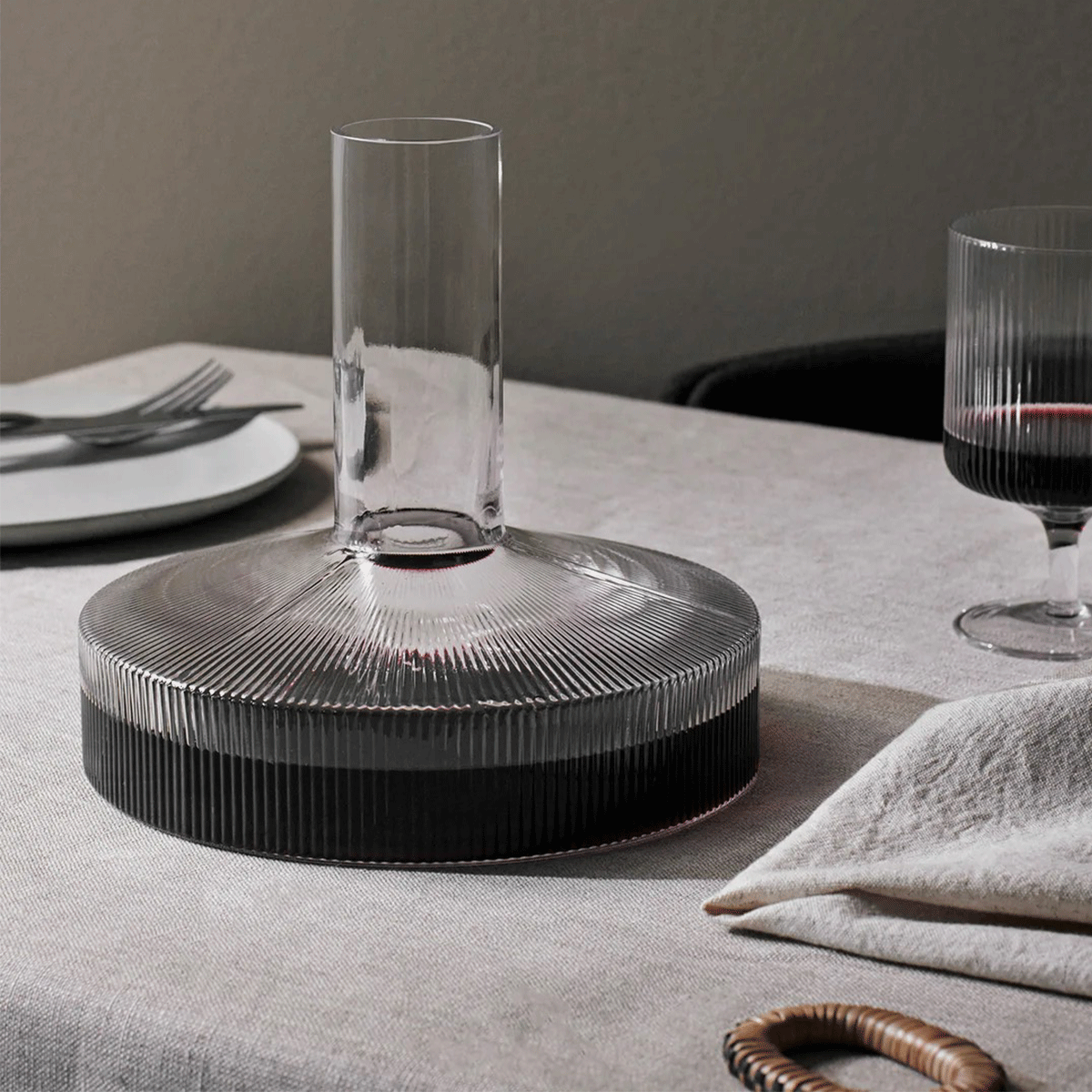 Ferm Living - Ripple Wine Carafe - Taninihome.com