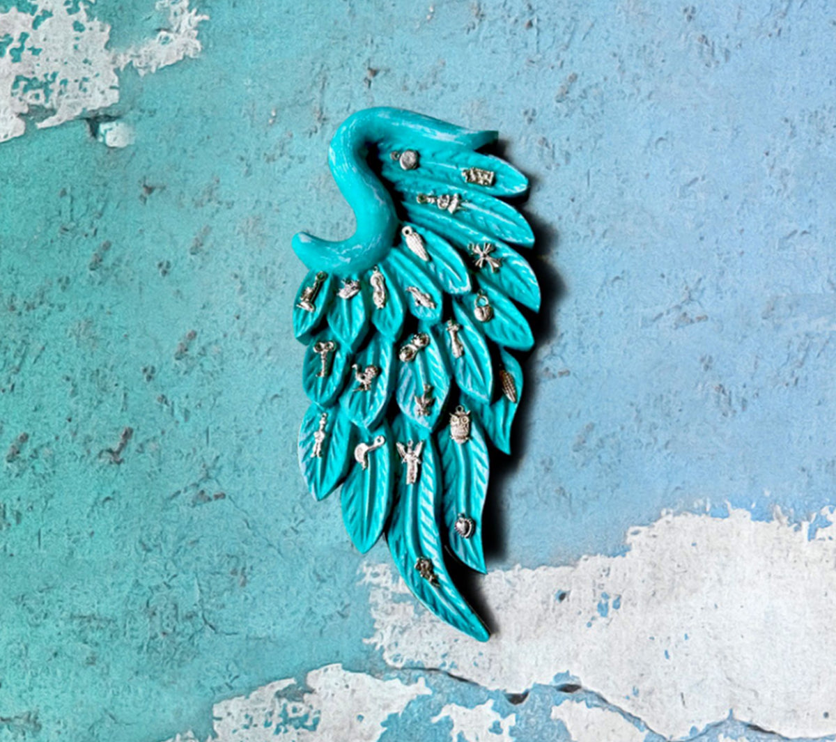  Accessori living  - Wood Frieze Angel Wing - Taninihome.com