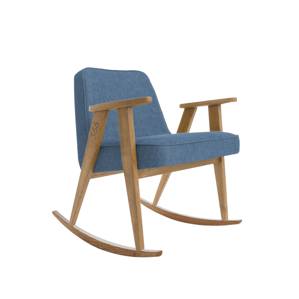 366 Concept - Fox Rocking Chair Blu scuro - Taninihome.com