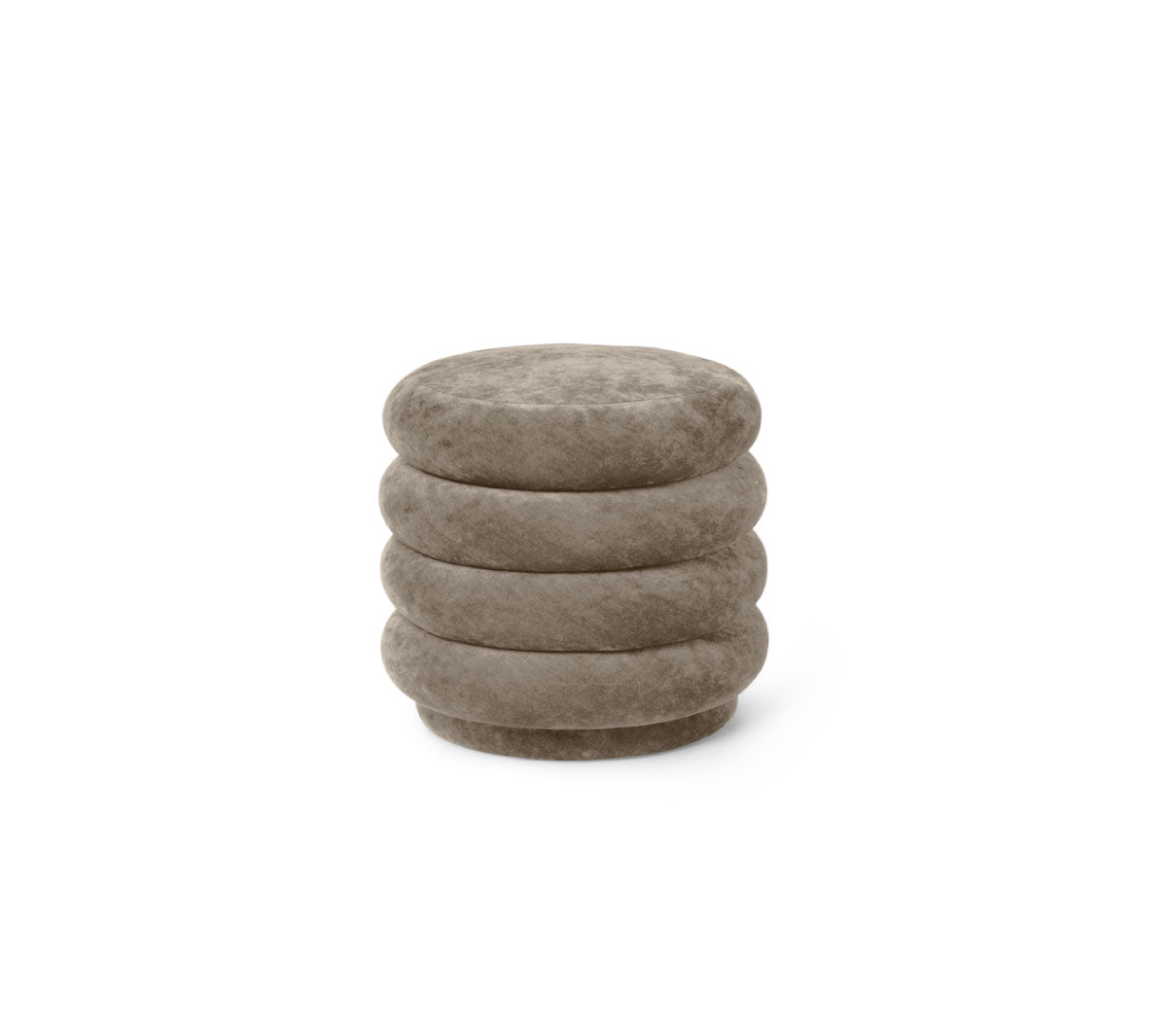 Ferm Living - Pouf Round Faded Velvet - Taninihome.com