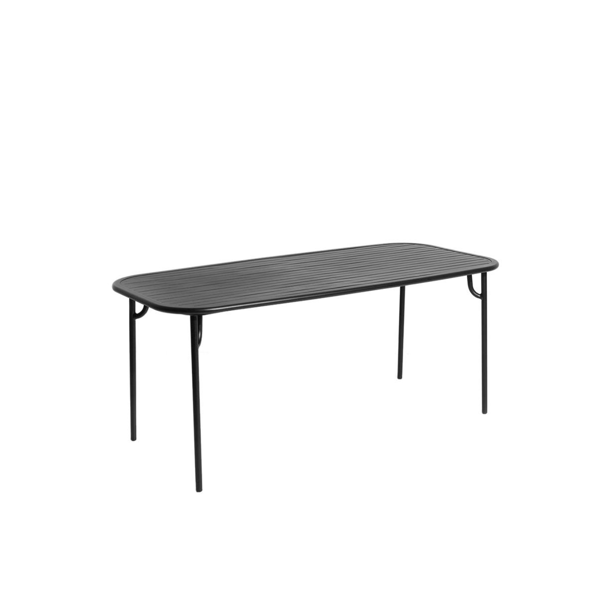 Petite Friture - Week-End dining table Medium Nero - Taninihome.com