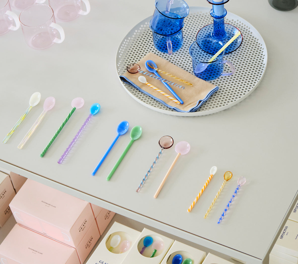 Hay - Glass Spoons Round - Taninihome.com